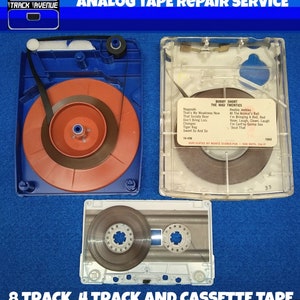 8 Track Tape, 4 Track Tape And Cassette Tape Repair Service