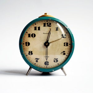 20%SALE soviet union vintage mechanical clock JANTAR