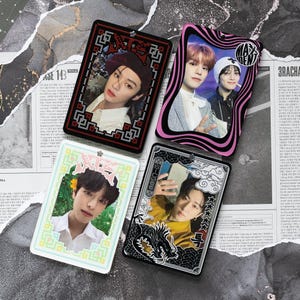 Stray Kids Acrylic Photocard Holders - SKZ dominATE tour keychain holders