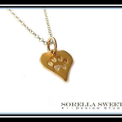 Paw Print Necklace Dog Paw Cat Paw Pet Keepsake Necklace Etsy Singapore