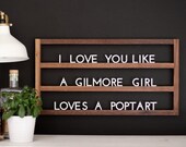 The Muse : Solid Walnut + White Acrylic Floating Letter Board (also available with black acrylic)