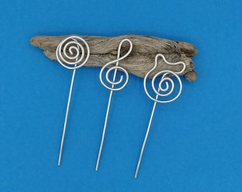 Shawl Stick Pin Bundle, Aluminum Wire Jewelry, Knitting & Crochet Accessory, Cowl Closure, Gift - FREE CAD SHIPPING