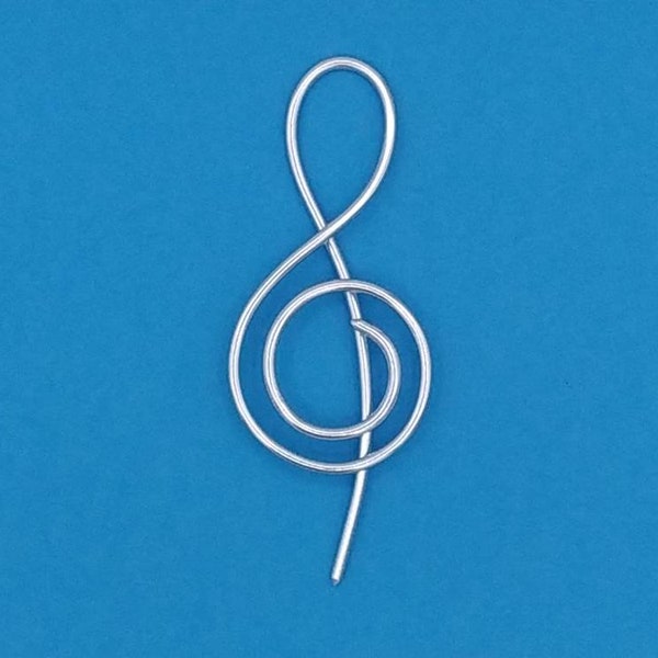 Music Note Shawl Pin, Treble Clef Shawl Pin, Music Lover Jewelry, Wrap Fastener, Knitting & Crochet Accessory, Gift - FREE CAD SHIPPING