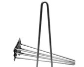 Hairpin Legs - Set of 4, Raw Steel, Free Shipping - Table Legs, Coffee Table, Furniture Legs - Metal Legs