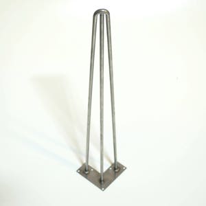 Three Rod Hairpin Furniture Legs All Sizes Desk, Dining Table Screws Included image 1