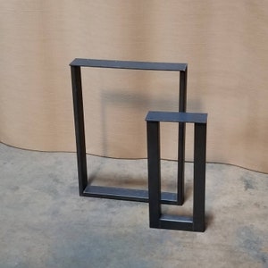 U leg - Tube Steel leg - Dining Table leg - Desk Leg - 2x2 and 1x3 - All Sizes