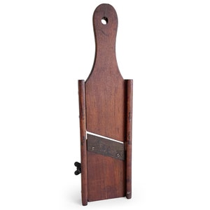 Vintage Wooden Mandolin, Mandalay, Kraut Cabbage Slaw Cutter Slicer Shredder