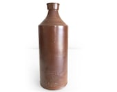 Vintage Stoneware Bottle, J. Bourne and Son Denby Pottery, Vitreous Stone Beer Ale Liquor Bottle, Antique Salt Glazed Pottery, Rustic