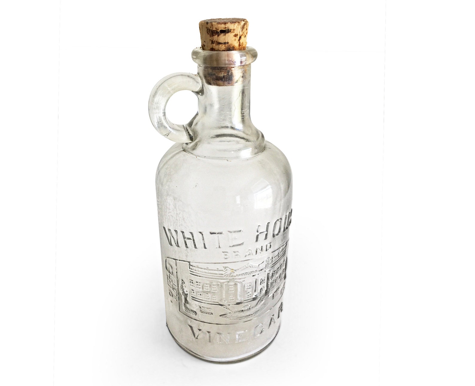 Antique White House Vinegar Bottle Clear Glass Bottles Etsy