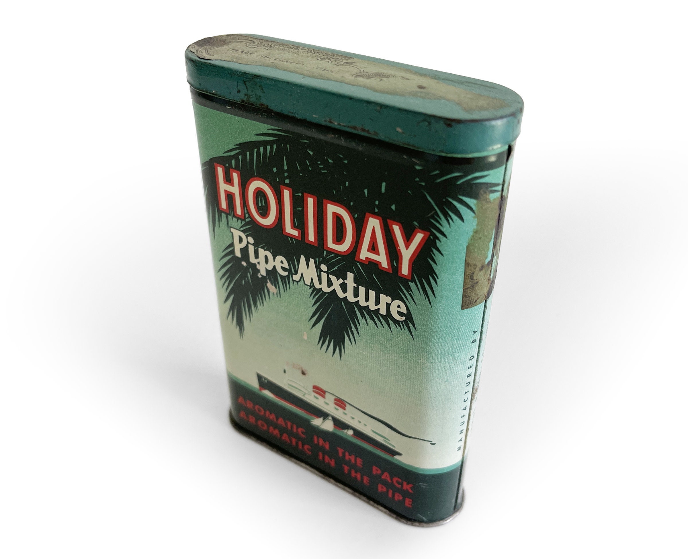 holiday mixture pipe tobacco Vintage Holiday Pipe Mixture Pocket Tobacco Tin With Flip Lid, Tobacco Can,  Tobacco Advertising, General Store Tins, Rustic Home Decor