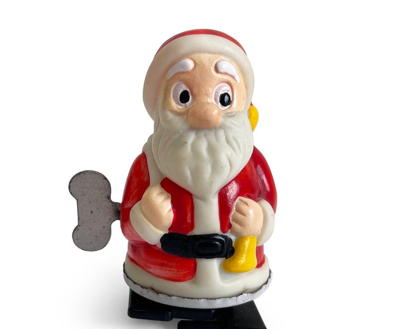Santa Ramp Vintage Santa Claus Wind up Ramp Walker, Saint Nick Mechanical Incline ...
