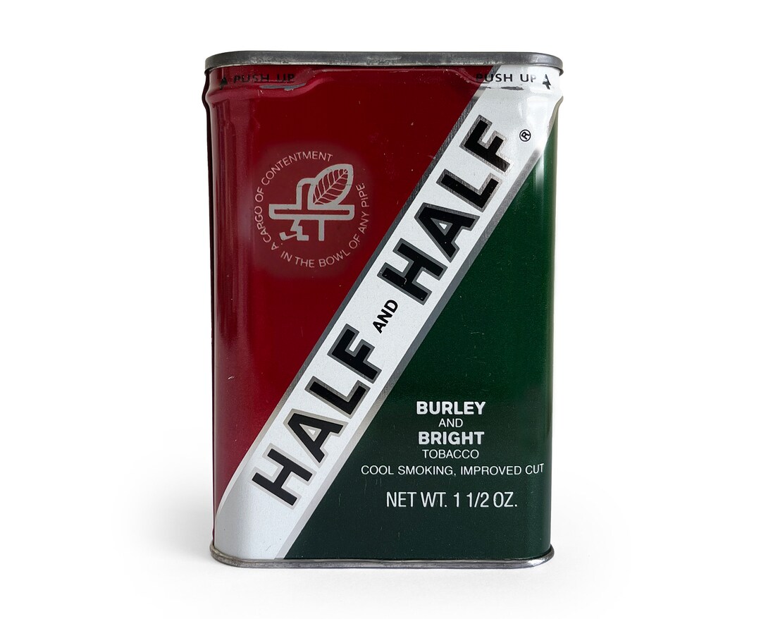 Vintage Tobacco Tin Half and Half Tobacco Can Pinkerton Co Etsy Australia