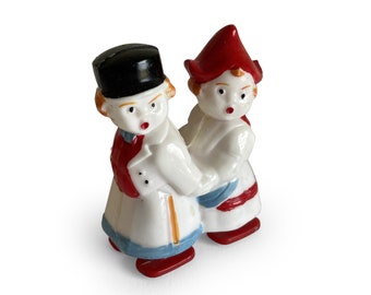vintage Dutch Boy and Girl Ramp Walker, K 366 Made in Hong Kong Walkie, Old Toys, Plastic Pull Toy, Character Walkers, Kids Room Decor