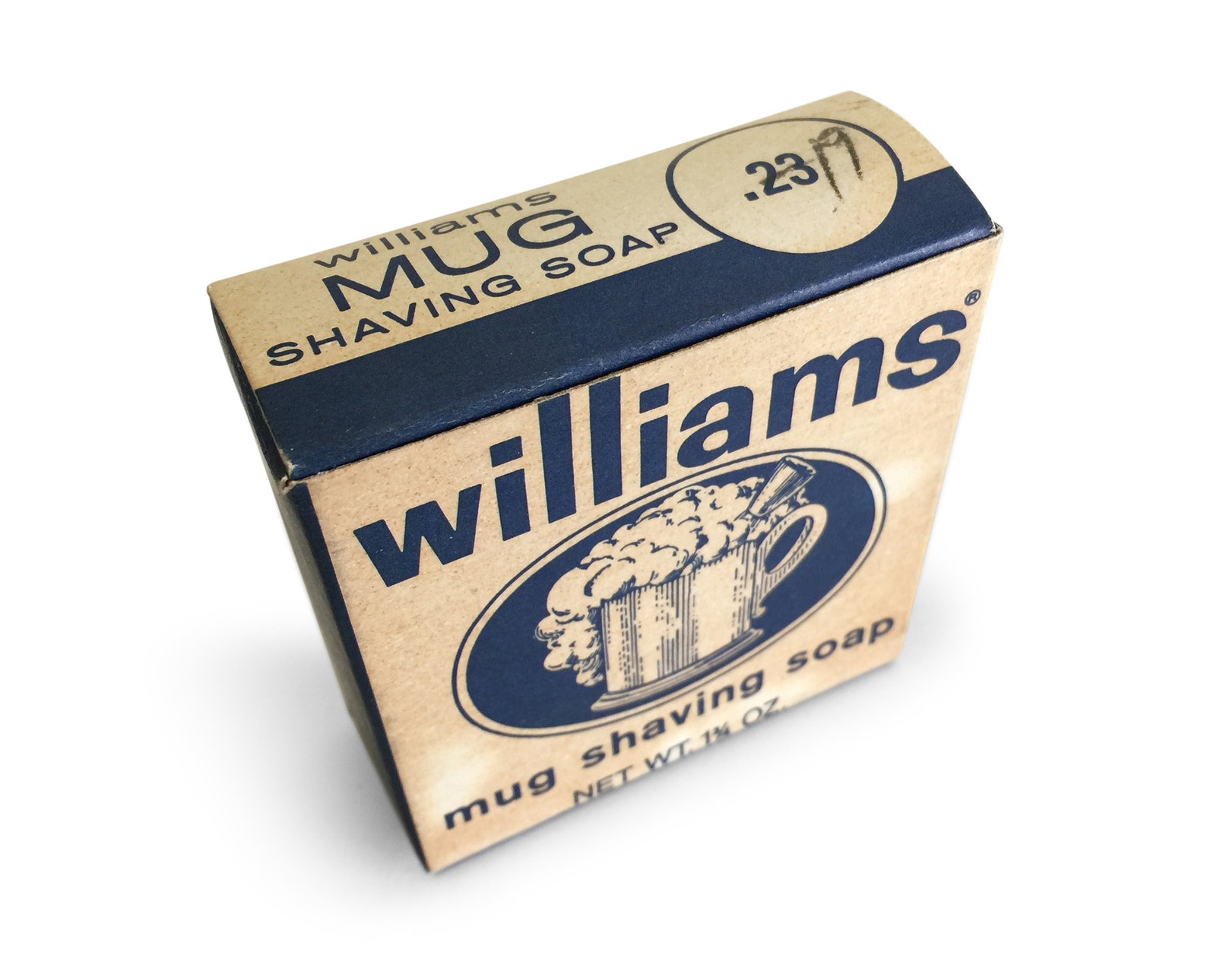 Vintage Williams Mug Shaving Soap Box With Unused Bar Soap Etsy