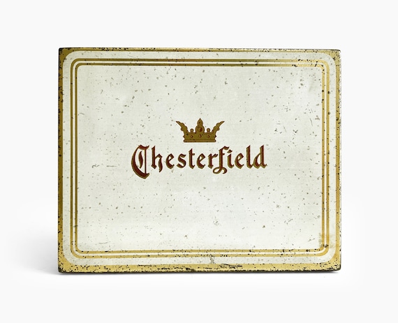 Vintage Chesterfield Tobacco Tin, Retro Metal Cigarette Case, General Store  Advertising