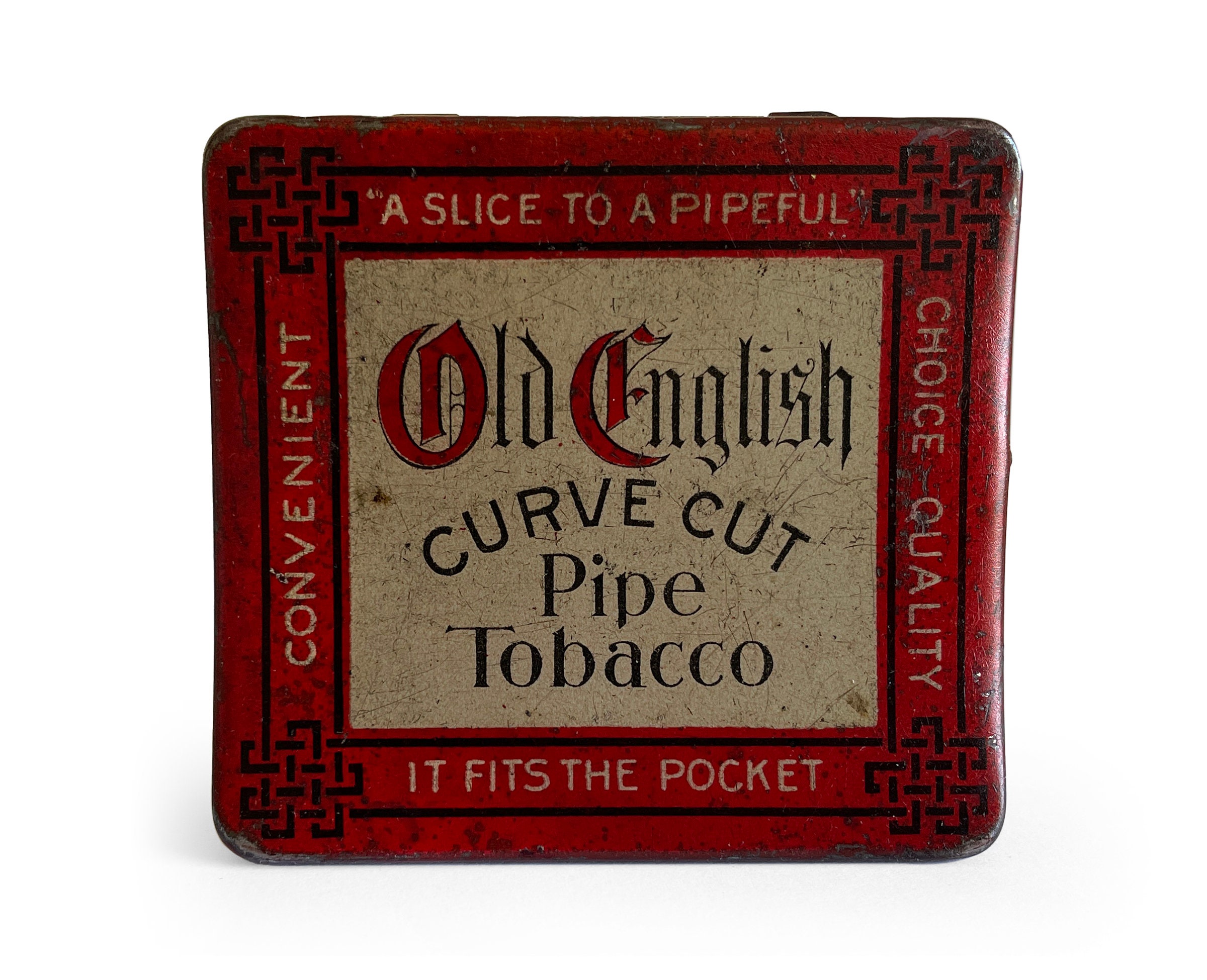 old pipe tobacco tins Vintage Old English Tobacco Pocket Tin, Old English Curve Cut Pipe Can,  Tobacco Advertising, General Store Tins, Rustic Decor, Stash Box