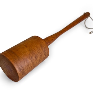 Vintage Primitive Wood Masher, Wooden Muddler, Pestle, Kitchenalia, Vintage Kitchenware, Rustic Kitchen Utensils, Large Herb Grinder