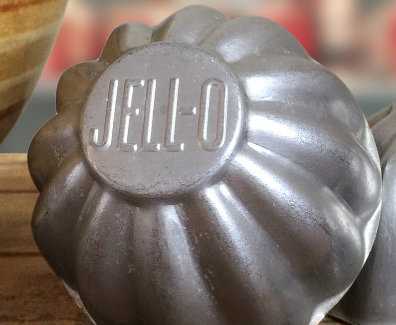 Set of JellO Molds Vintage Tin Jello Molds Retro Kitchen Etsy