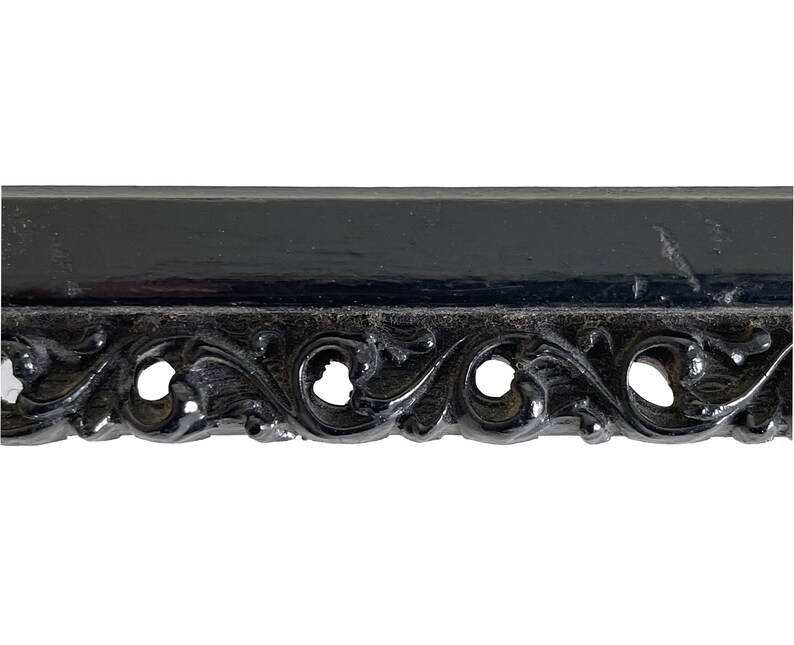 Antique Gesso Frame Vintage Picture Frame Ebony Black Etsy