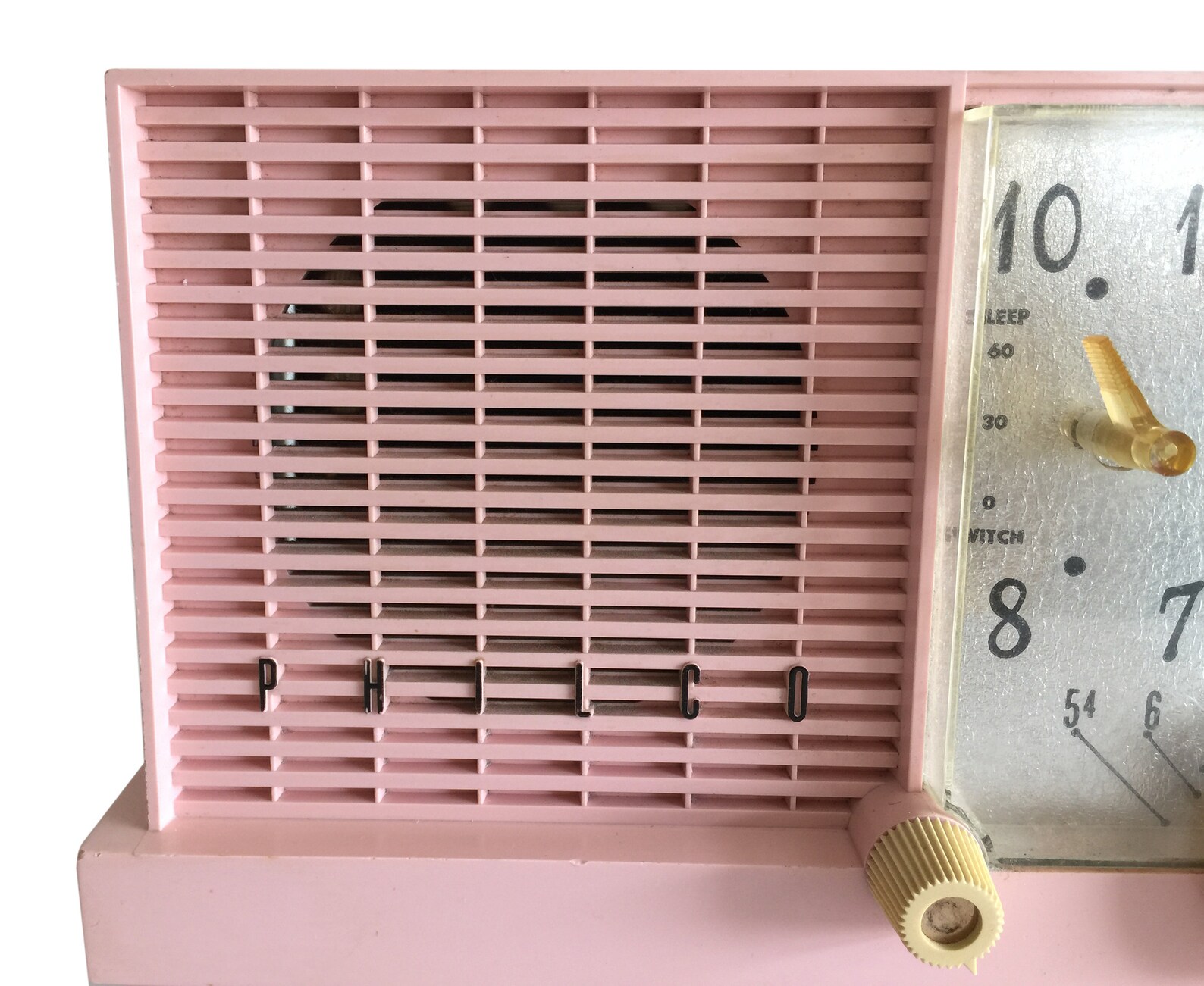 Vintage Philco Pink Clock Radio Powder Pink Model F752124 Etsy