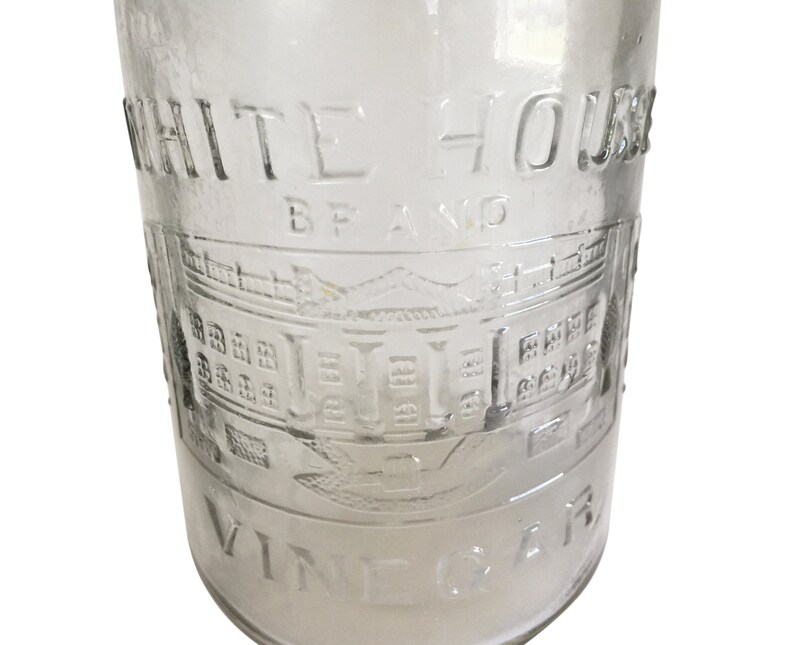 Antique White House Vinegar Bottle Clear Glass Bottles Etsy