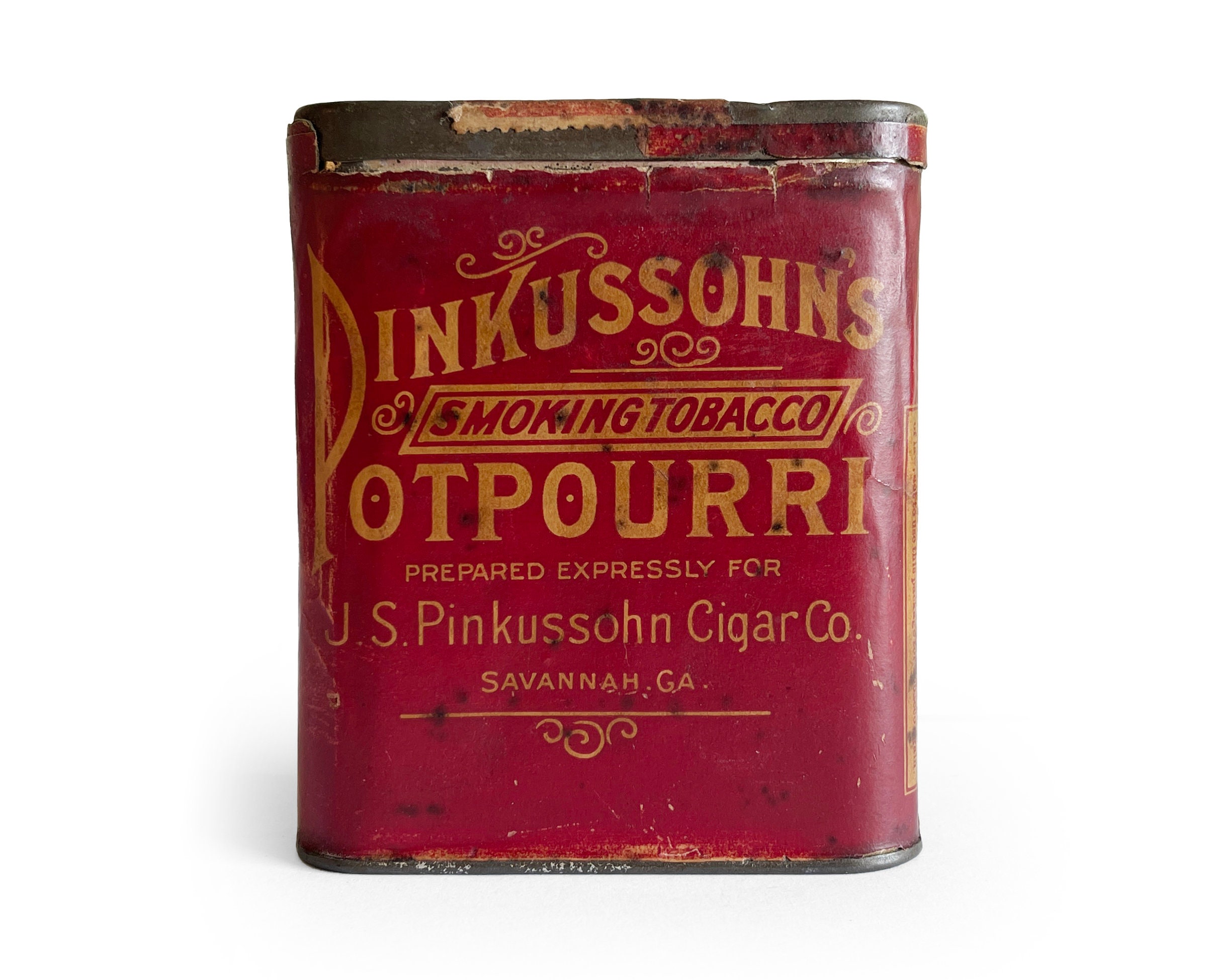 Vintage Pinkussohn's Potpourri Pocket Tobacco Tin, Paper Label, Tobacco  Advertising, General Store Cans, Rustic Shelf Decor, Antique Tinware - Etsy, image size:2400x1950