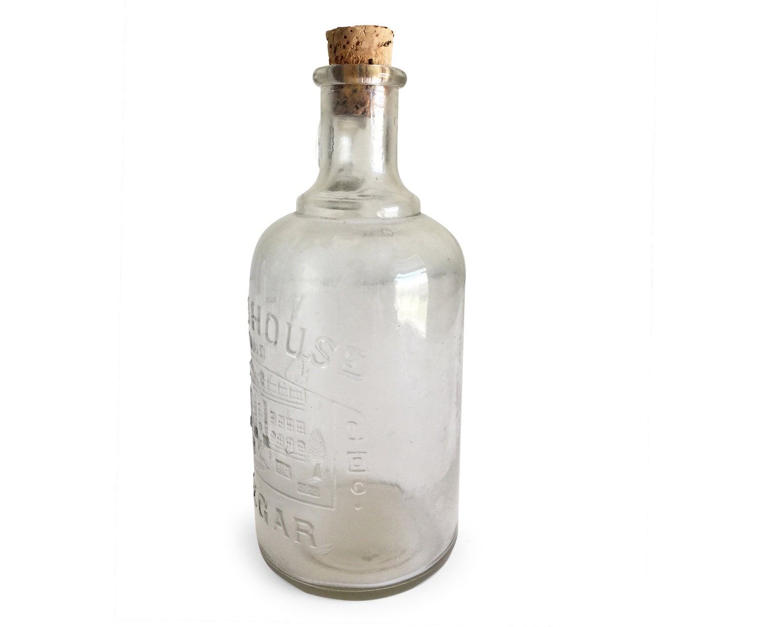 Antique White House Vinegar Bottle Clear Glass Bottles Etsy