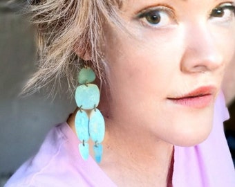 Patina Jewelry, Long Patina Earrings, Natural Patina Jewelry!