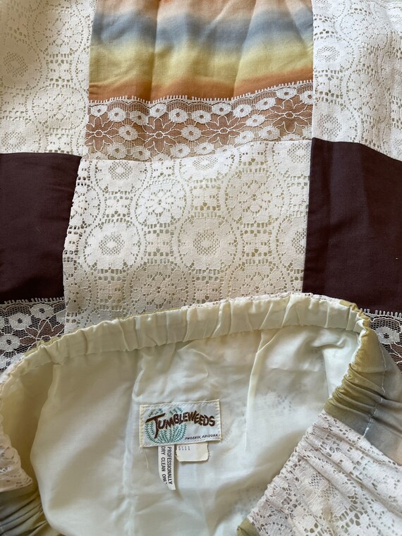 Vintage patchwork maxi skirt tent dress, tumblewe… - image 10