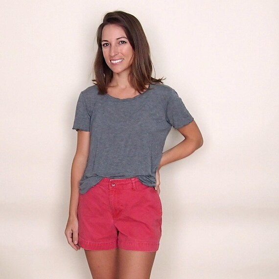 Vintage GAP Shorts Red Cotton // 90s does 70s high