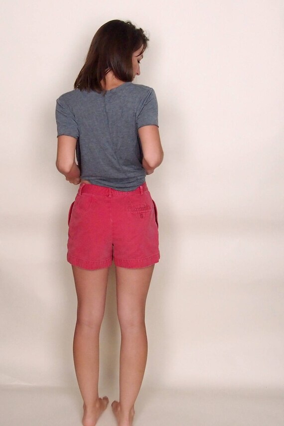 Vintage GAP Shorts Red Cotton // 90s does 70s high