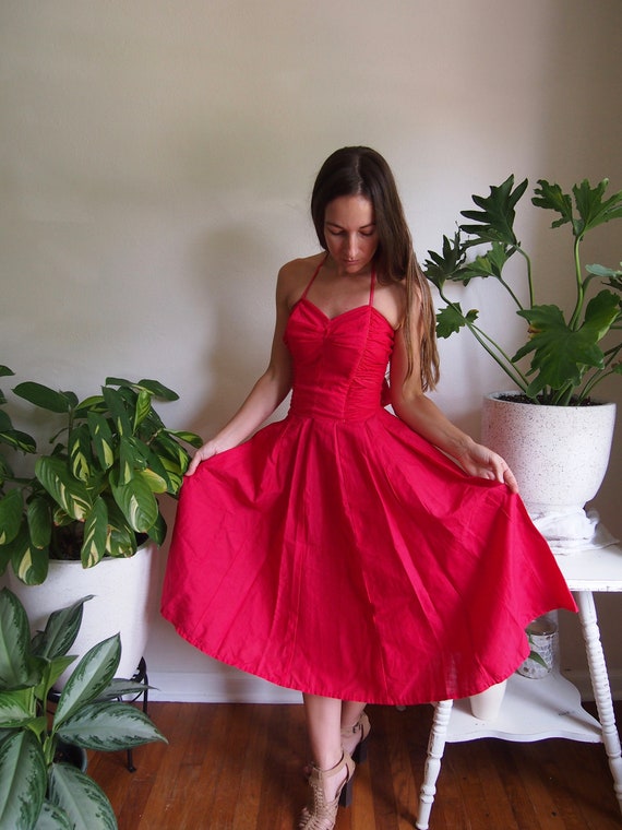 1950s Summer Sun Set, Sundress, 2 Piece Sun top, h
