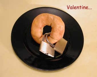 Valentine card:  Bagel and Locks