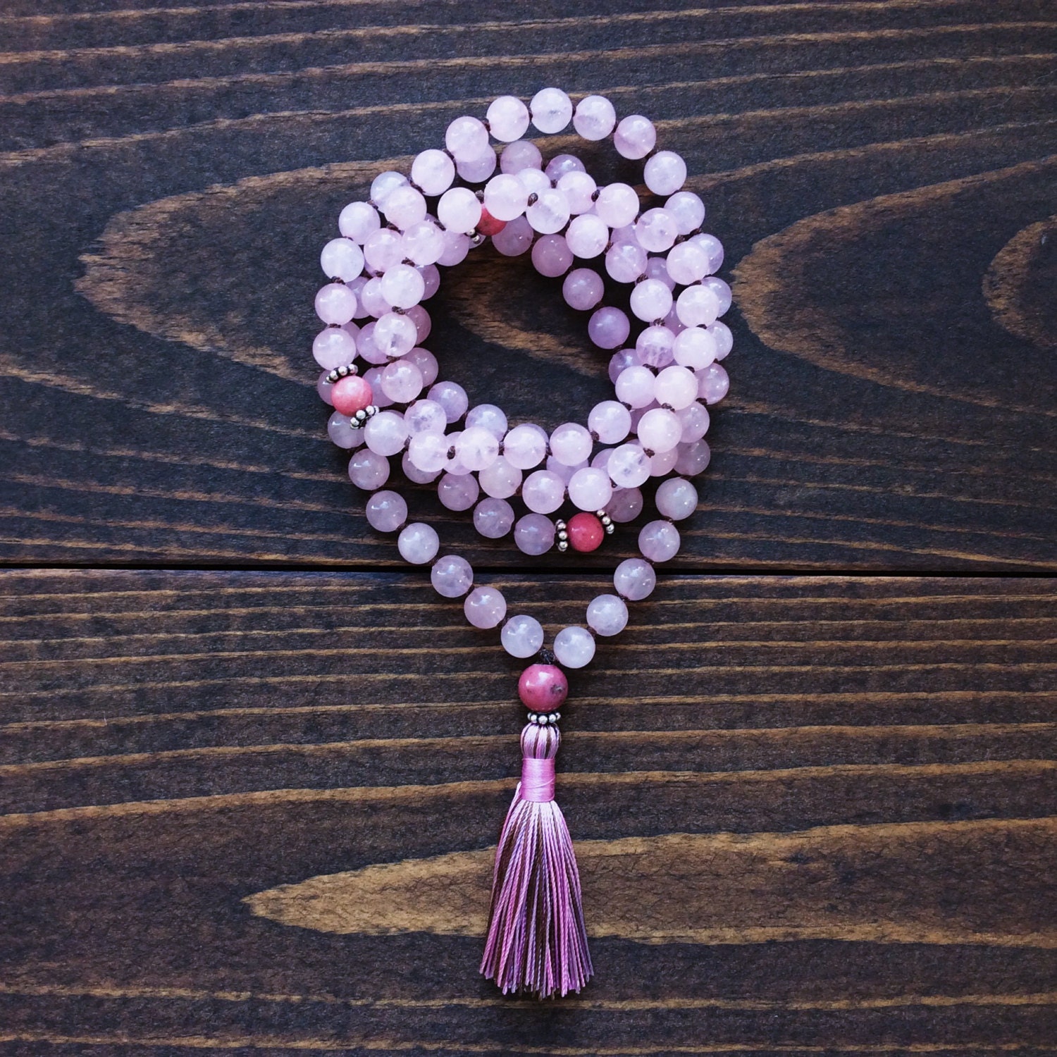 Rose Quartz Mala Prayer Beads