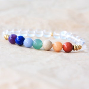7 Chakra Bracelet, Chakra Mala Beads, Wrist Mala Bracelet, Chakra Beads, Yoga Jewelry, Energy Bracelet, Spiritual Jewelry, Healing Jewelry