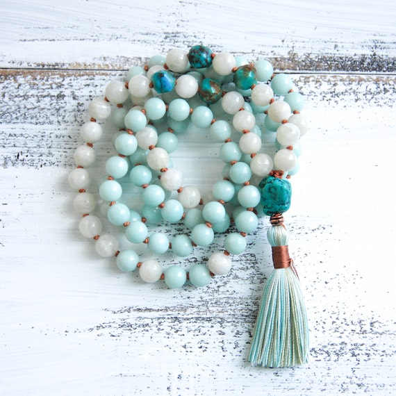 Moonstone mala beads deals