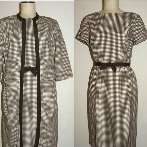 60s Dress & Matching Frock Coat | Tailored Vintage Mid Century CHIC | Frederick and Nelson Seattle