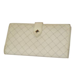 Cartera con monograma de vinilo y cuero Bally Bone de los años 80 / ITALIA