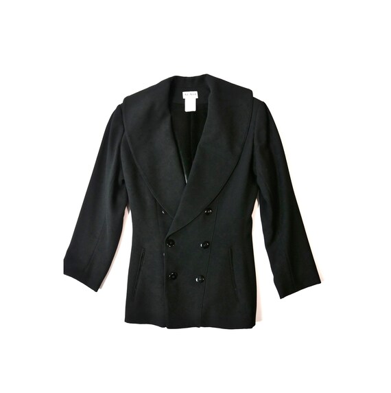 80s Azzedine Alaia PARIS Black Wool Suit | Mini S… - image 6