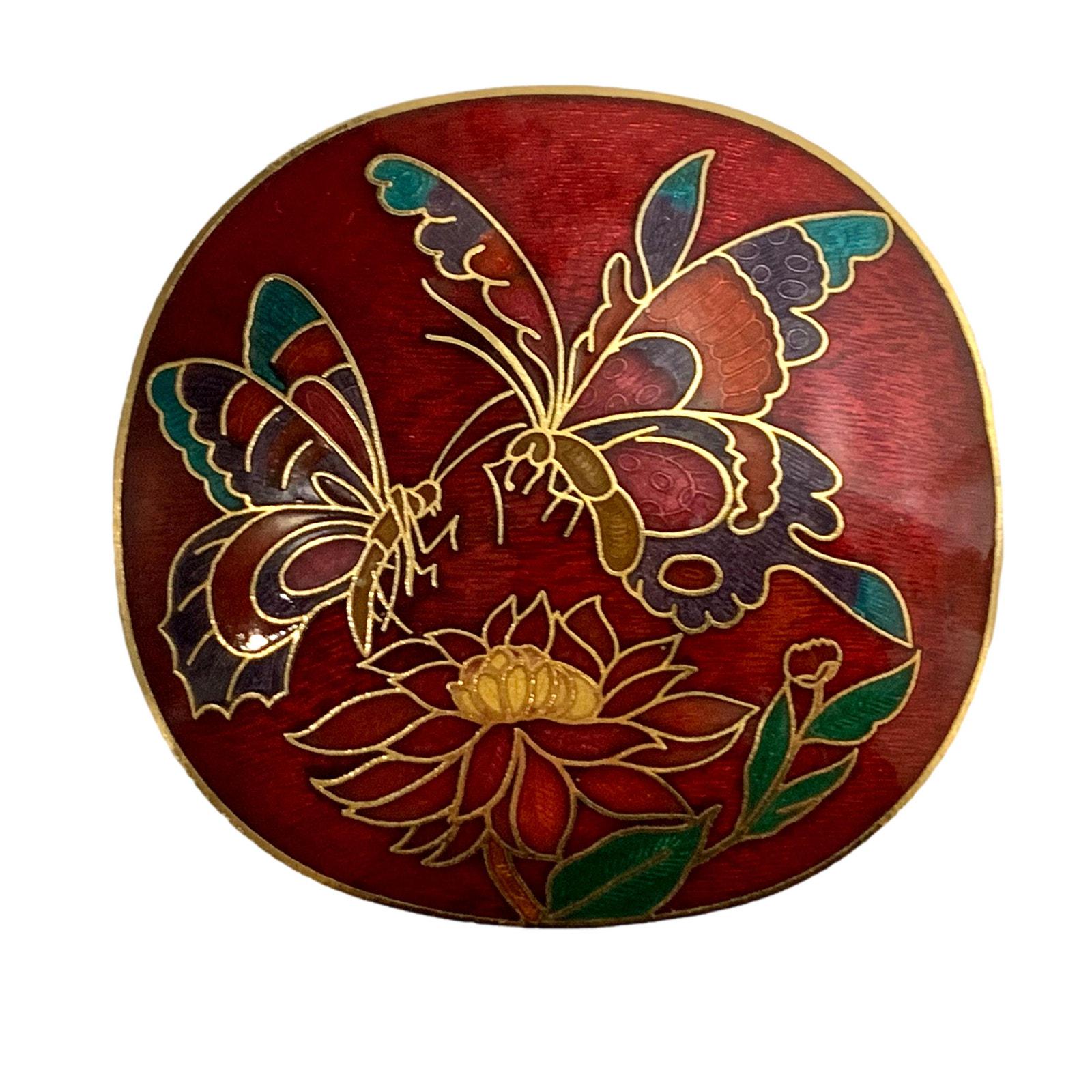 ?70s Vtg cloisonné belt Cloisonné Womans Vintage Belt 1970 main image 4