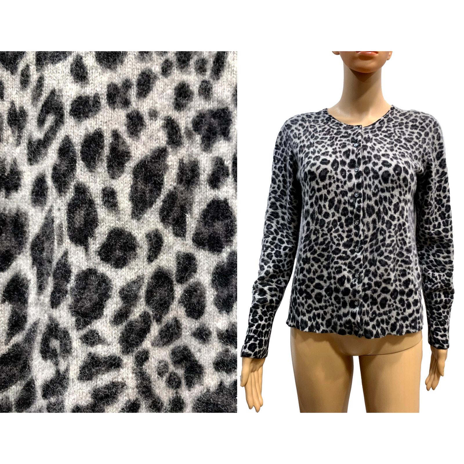 Gray leopard sweatshirt hotsell