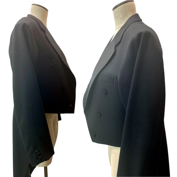 Vintage Black Tuxedo Jacket w Tails | Morning Coa… - image 6