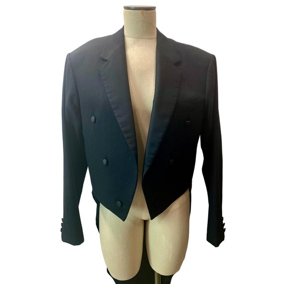 Vintage Black Tuxedo Jacket w Tails | Morning Coa… - image 4