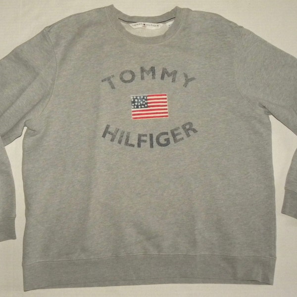 1990s 90s Tommy Hilfiger Sweatshirt / FLAG Logo / Vintage size XL