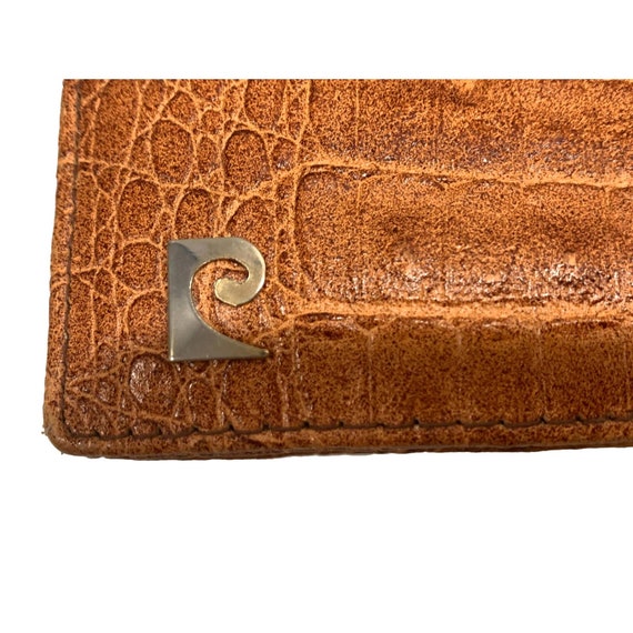 70s Pierre Cardin Alligator Clutch w Chain Strap … - image 2