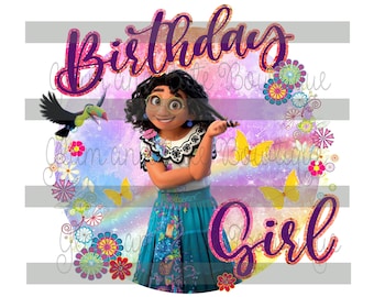 Birthday Girl Encanto Sublimation Design PNG Image