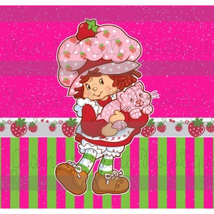 Strawberry Girl Sublimationsbecher Design Skinny GERADE Becher 20 oz. Wäschetrockner