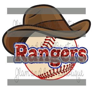 RANGERS hat Baseball-sublimatiebestand DTF-bestand, png-afbeelding