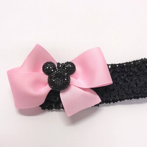 Minnie Mouse Headband Baby Girl Minnie Mouse Hair Bow For Newborn Girl Pink Baby Girl Hair Accessories