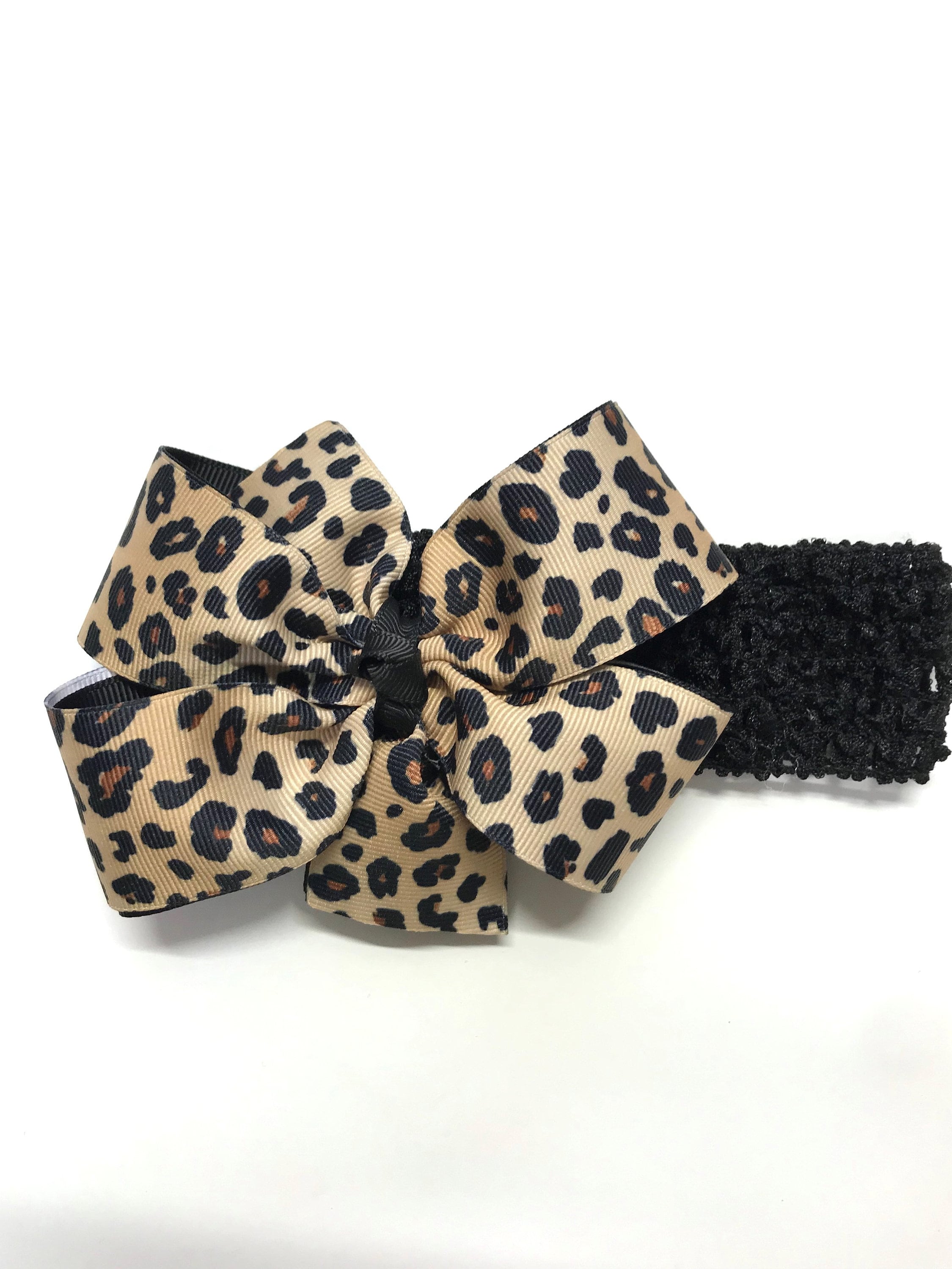 Baby Girls Leopard Headband Newborn Girl Cheetah Animal Print Etsy